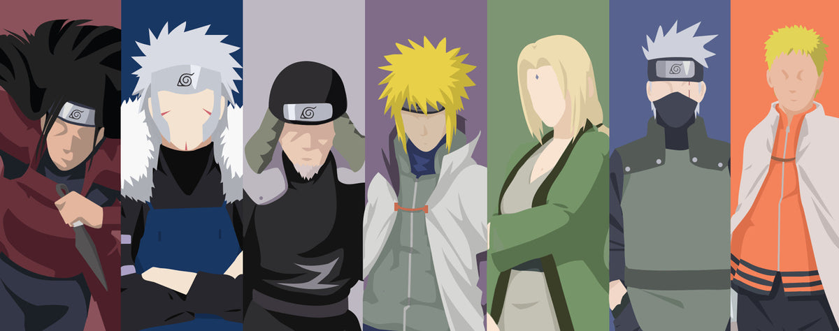 Quais são os nomes de todos os Hokages?