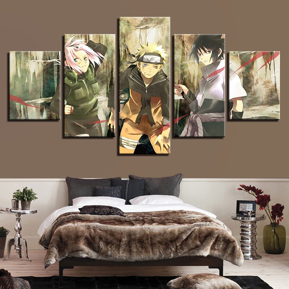 Quadro Com Moldura Kakashi Hatake - Ninja Anime Naruto em Promoção