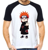 camiseta yahiko em branco e preto