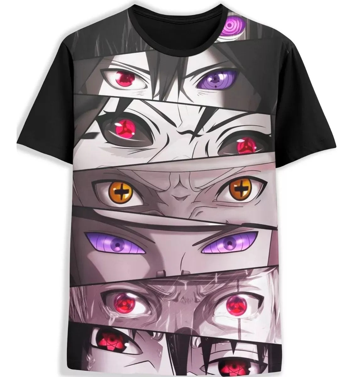 Camiseta Camisa Desenho Sasuke Uchiha Naruto Série Ninja 16 em