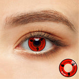 lentes de contato sharingan em vermelho